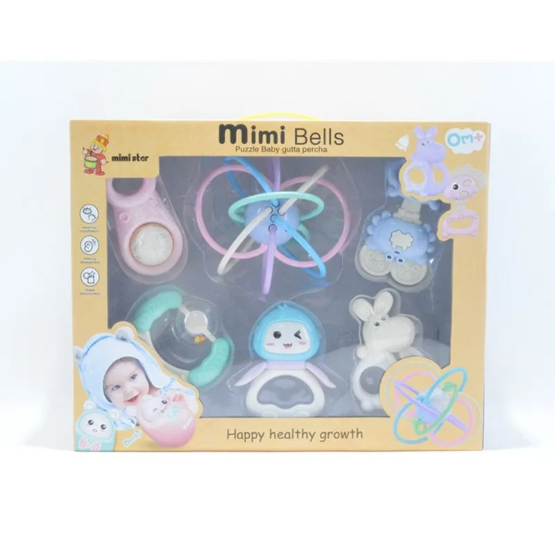 

Infant Rattle Gift Set Newborns Baby Toy Manhattan Rattle Infants Early Education Toy