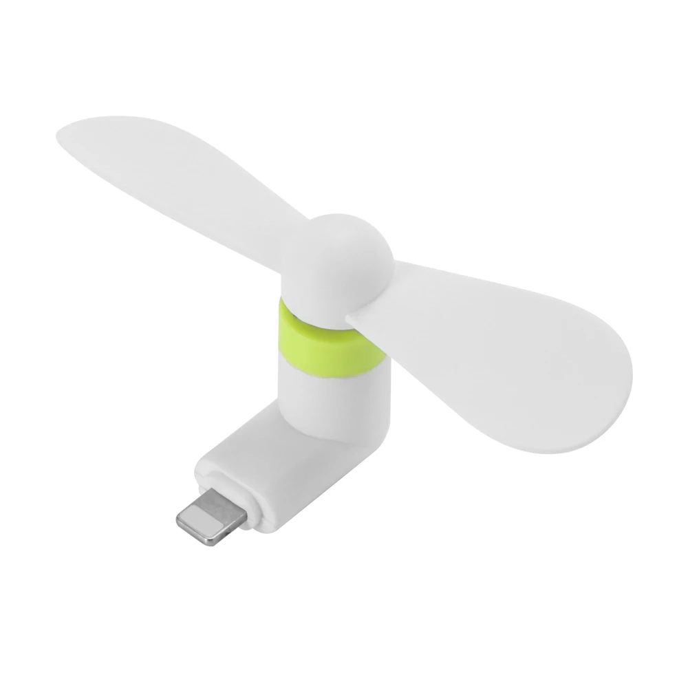 Портативный телефон мини USB вентилятор охлаждения легкий переносной для Iphone смартфонов низкий уровень шума сильный ветер вентиляционный вентилятор - Цвет: Белый