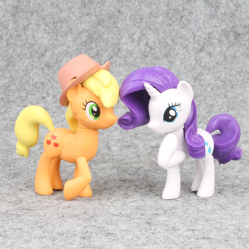 6 шт. игрушки My Little Pony набор Радуга Дэш Рарити 9 см ПВХ фигурка Коллекционная модель детские игрушки для детей Подарки