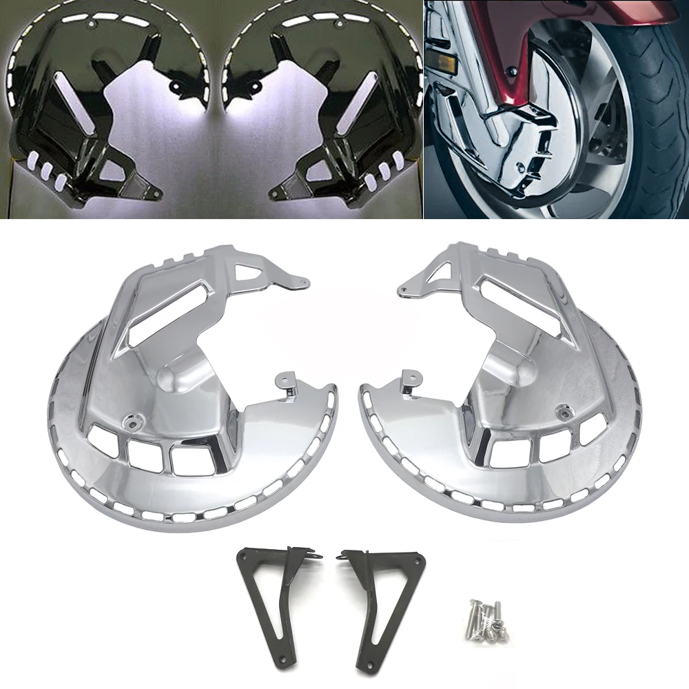 Brake Disc Rotor Covers Red LED 2001 2014 For HONDA F6B 2013 2015 2014