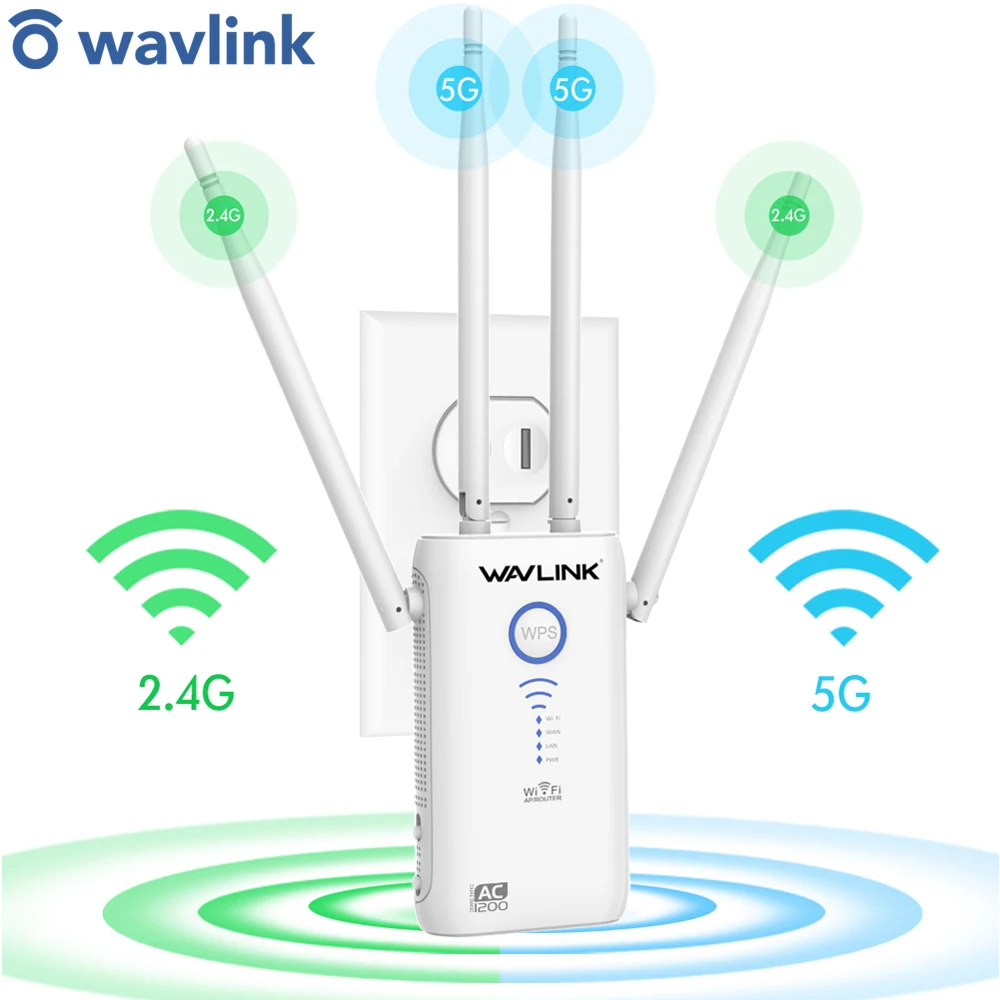 Wavlink гигабитный WIFI расширитель диапазона беспроводной повторитель 2 4G/5G