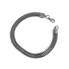 Модный простой мужской браслет из титановой стали, 3 цвета, многослойные ювелирные изделия из нержавеющей стали