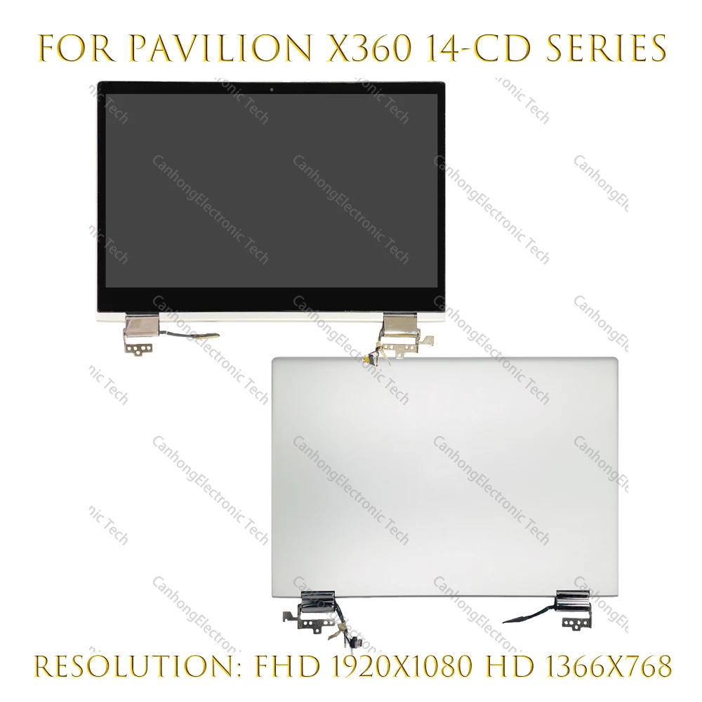 ЖК-сенсорный экран с цифровым преобразователем в сборе для HP Pavilion x360 14-CD 14M-CD0001DX