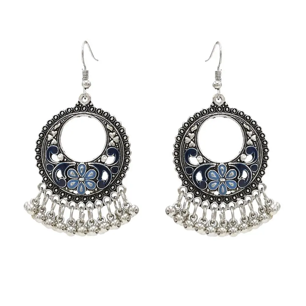 3 Boho несколько Винтаж этнические Висячие серьги-капли в подарок для женщин Женская Юбилейная Свадебная вечеринка ювелирных изделий - Окраска металла: 3