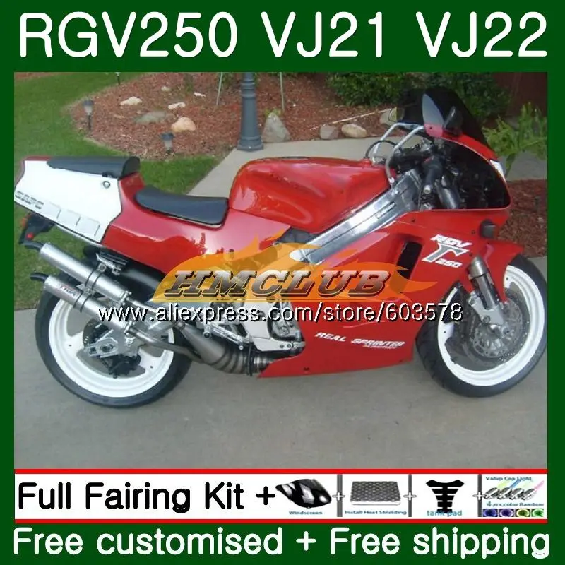 RGV-250 для SUZUKI SAPC VJ21 RGV250 88 89 90 91 92 93 фабрика красная 17CL. 50 VJ22 RGV 250 1988 1989 1990 1991 1992 1993 обтекатели - Цвет: No. 1