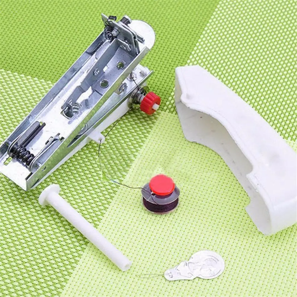 Портативная ручная швейная машина креативная мини металлическая пластина компактная швейная машина ручная швейная машина