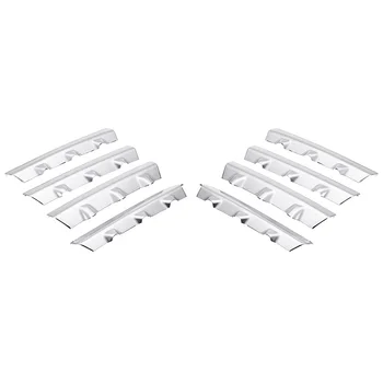 

Front Grille Trim Cover Front Center Grill Trims 8Pcs Fit for Nissan Qashqai J10 2008-2011