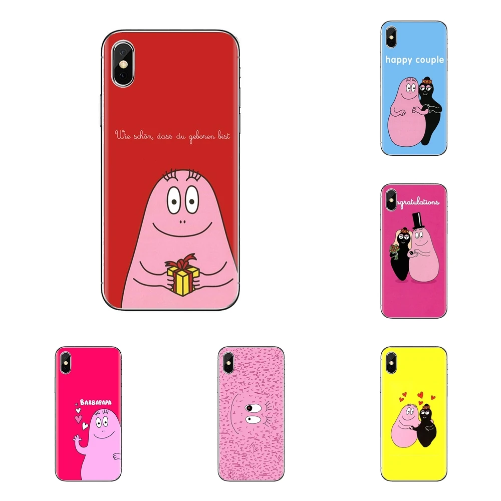 Les Barbapapa Barbamama Pink Smile Phone Skin Cover For iPod Touch Apple iPhone 11 Pro 4 4S 5 5S SE 5C 6 6S 7 8 X XR XS Plus Max |