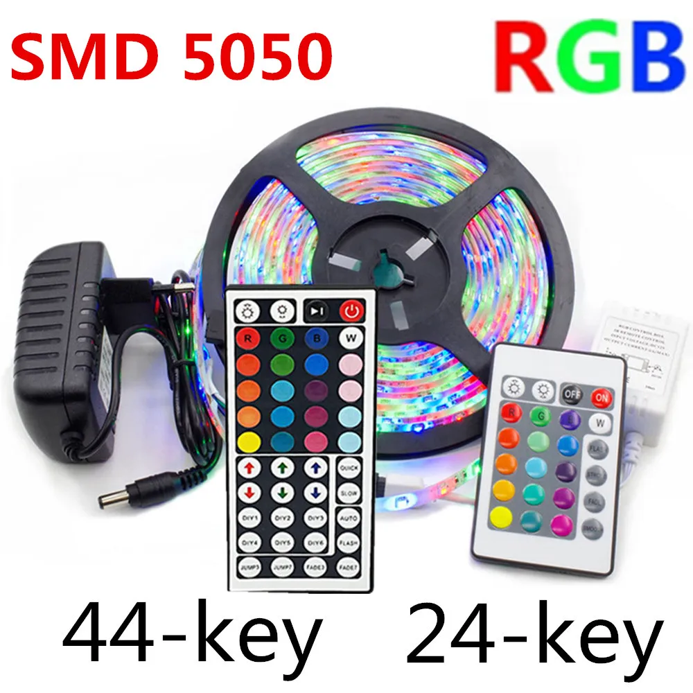 СВЕТОДИОДНАЯ лента SMD 5050 5 м 10 15 12 В постоянного тока RGB световая s
