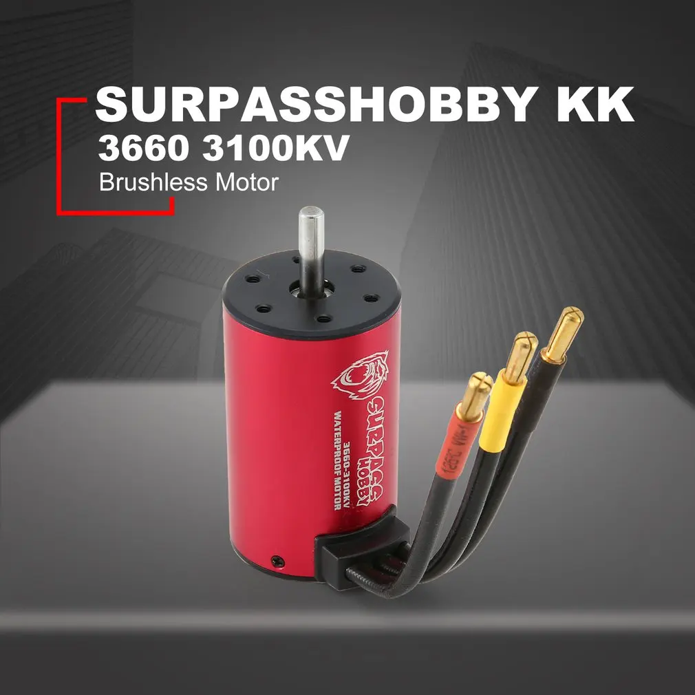 

SURPASSHOBBY 3660 3100KV/4200KV Brushless Motor 2S for 1:10 GTR/Lexus 3S RC Drift Racing Off-road Car Waterproof Sensorless