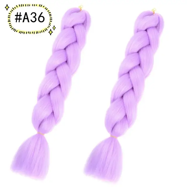 Jumbo Braiding Hair Extensions Kanekalon Braiding Hair 24 Inch Ombre Multiple Tone Colored Synthetic Hair for Women A36