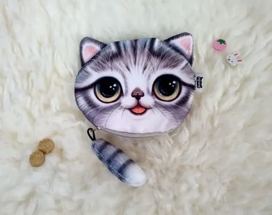 PACGOTH милые Мультяшные кошки хранения Короткие Плюшевые деньги ключи, монеты кошелек девушки женщины вечерние подарок мини модная сумочка сумка, 1 шт - Цвет: 2