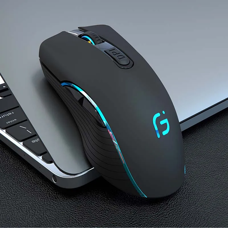 Mouse de Computador sem Fio-forma Confortável com Receptor Usb com Botões para trás – para a Frente e Rolagem Unificador Lateral-to-side