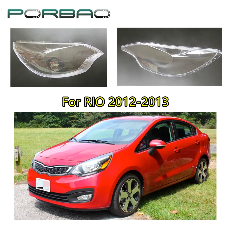 Car Headlight Lens Cover For Kia Rio Hatchback Type 12 13 Transparent Headlamp Cover Lens Shell Aliexpress