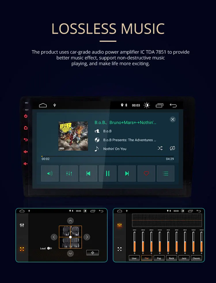 Besina Android 9,0 Автомобильный мультимедийный плеер для Ford aurus wifi gps навигация 1 Din автомагнитола стерео 2G+ 32G аудио