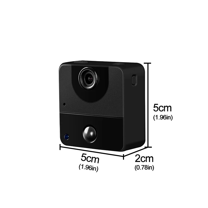 Беспроводная Смарт wifi HD камера 120 ° широкоугольный Водонепроницаемый wifi мини-камера с сигнализацией с ночным видением P2P датчик движения ИК