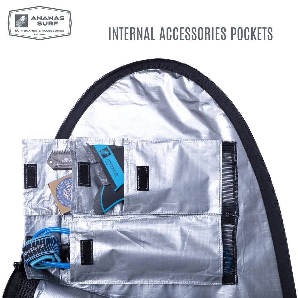 Surfboard Bag Cover Ananas Surf 6ft.0 in. Airvent Shortboard Protect Travel Boardbag 6'0"(185cm)