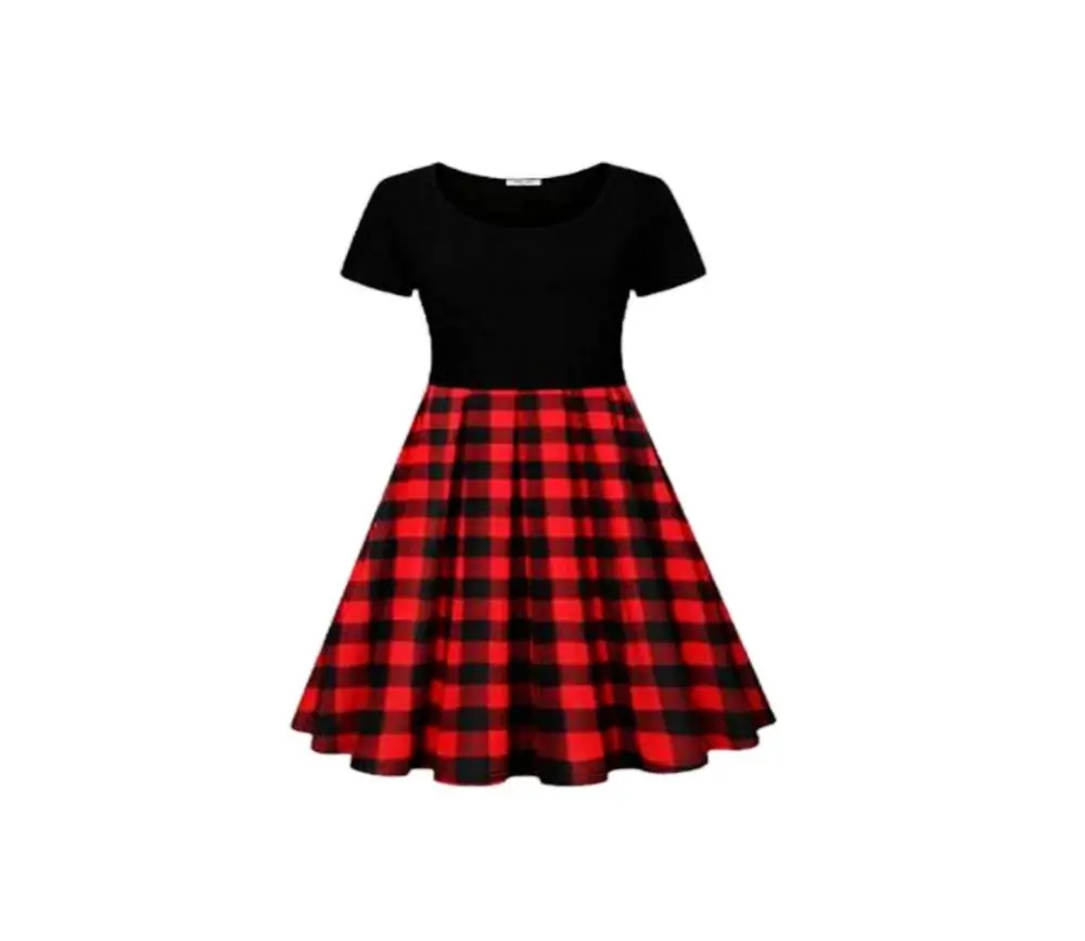 baby girl buffalo plaid dress