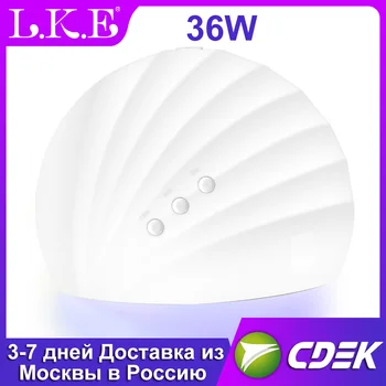 

LKE LED Nail Lamp UV Lamp For Manicure 12 Pcs Light Bead Nail Dryer LCD Display Drying All Gels Nail Polish Nail Art Tools