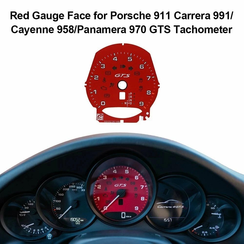 

Gauge Face for Porsche 911 Carrera 991/Cayenne 958/Panamera 970 GTS Tachometer