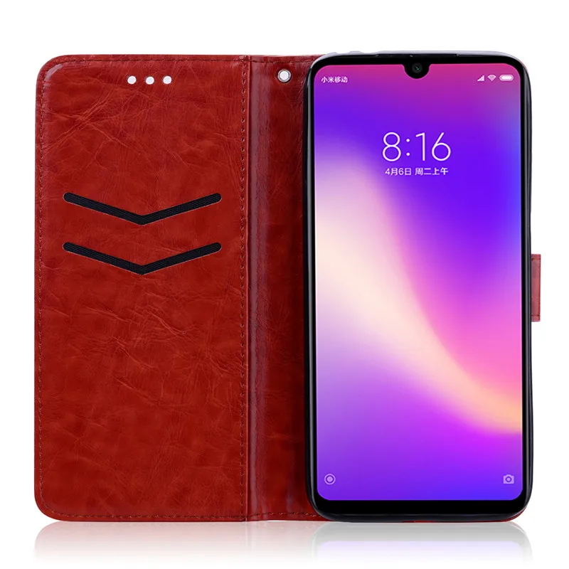 Чехол-книжка для Xiaomi Redmi 7, кожаный чехол-бумажник для Xiaomi Redmi 7, роскошный чехол-книжка для Redmi 7, чехол-бампер
