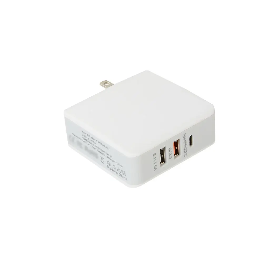 EU 68W PD+QC3.0 Charger Quick Charge USB Charging Station Type-C Power Adapter Universal Mobile Phone Desktop - Цвет: EU