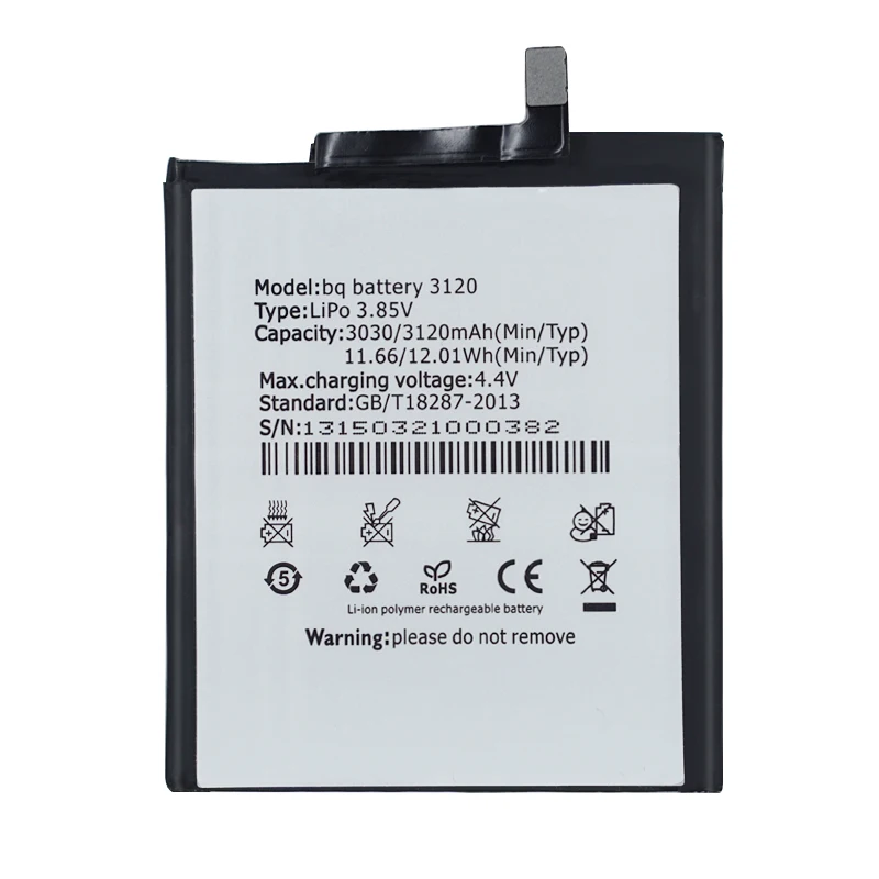 3500mAh 3120 литий-ионный полимерный аккумулятор для BQ Aquaris M5 Batterie Bateria | Мобильные