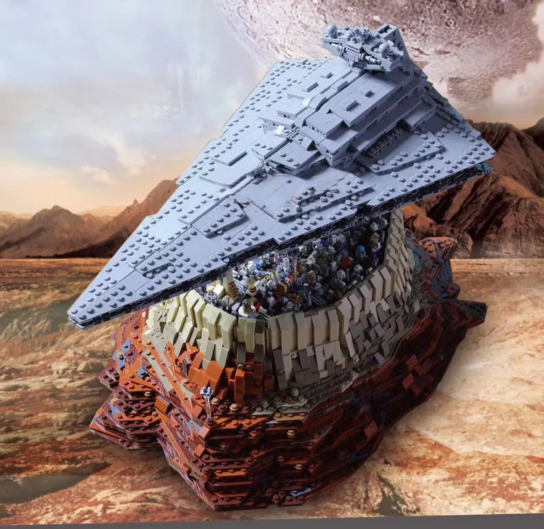 MOC 18916 игрушки Разрушитель из войн Круизный корабль Империя Over Jedha | Блочные конструкторы -4001026438309
