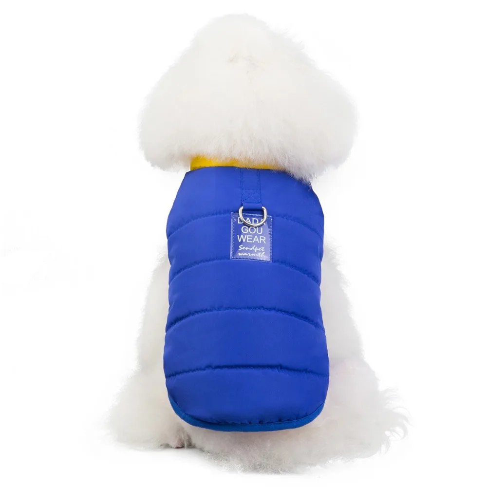 Одежда для домашних животных, зимняя одежда для животных, осенняя и зимняя одежда для животных, маленьких собак, щенков, хлопковый жилет, пять цветов, S~ XXL