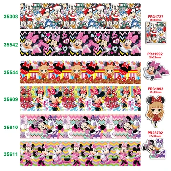 

DIY craft supplies cartoon character printed grosgrain ribbon, satin ribbon 50 yards. 35308
