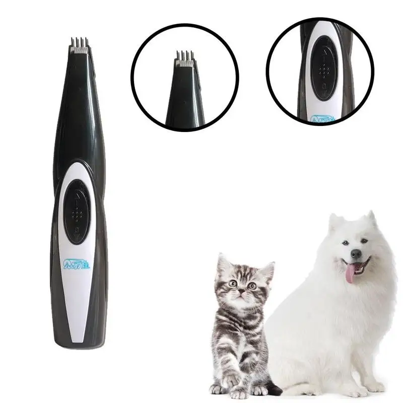 Электрический мини-триммер для волос для домашних животных, заряжаемый от USB, низкий уровень шума, для бритья домашних животных, для ног, педикюр, инструмент для ухода за шерстью, для ушек, сохраняющий прохладу