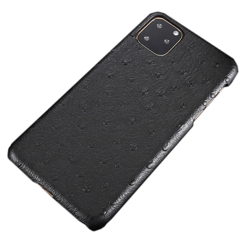 IPhone11 Pro Кожаный чехол для телефона кожаный чехол Страусиная Текстура кожаный чехол чувствовать себя комфортно анти-осенняя одежда