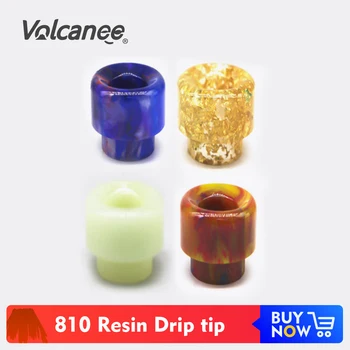 

Volcanee Epoxy Resin 810 Drip Tip 12.5mm Diameter For I just 3 V8 Big Baby V12 Prince RTA RDA Atomizer Tank