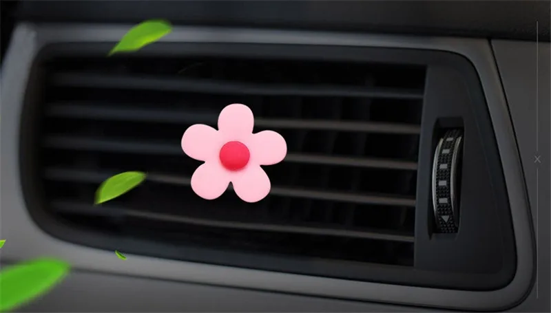 Air Freshener Car Interior Air Outlet Little Flower Cartoon Duck Solid Fragrance Diffuser Car Styling Decoration Accessories