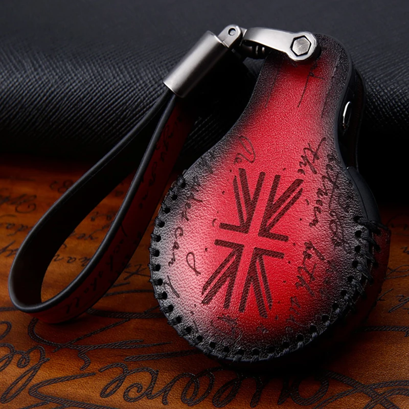 Чехол для автомобильного ключа из натуральной кожи чехол bmw Mini Cooper Countryman Clubman R55 R56