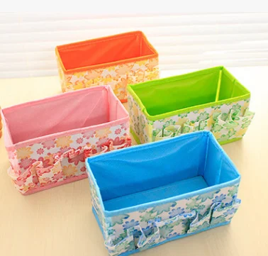 

Folding cosmetic storage box desktop jewelry box storage box small multi-functional storage bag
