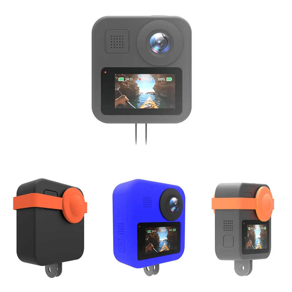 Мягкие силиконовые колпачки-линзы для камеры, чехол для GoPro Max, аксессуары для камеры, устойчивый к царапинам, защитный чехол для камеры, чехол для хранения