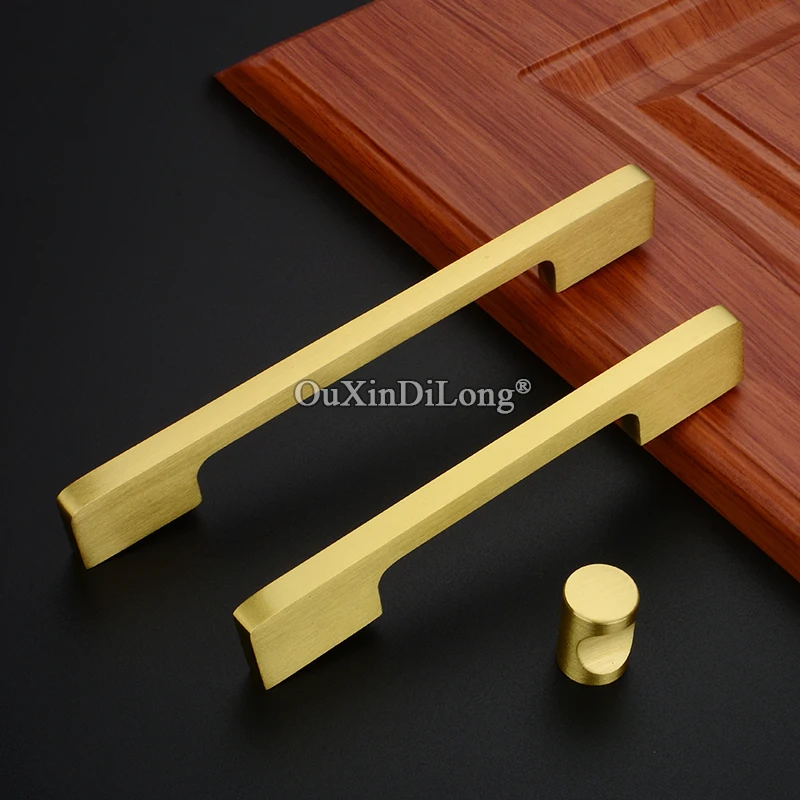 Высокое качество 10 шт. Европейский Твердый латунный шкаф дверные ручки ящик ТВ