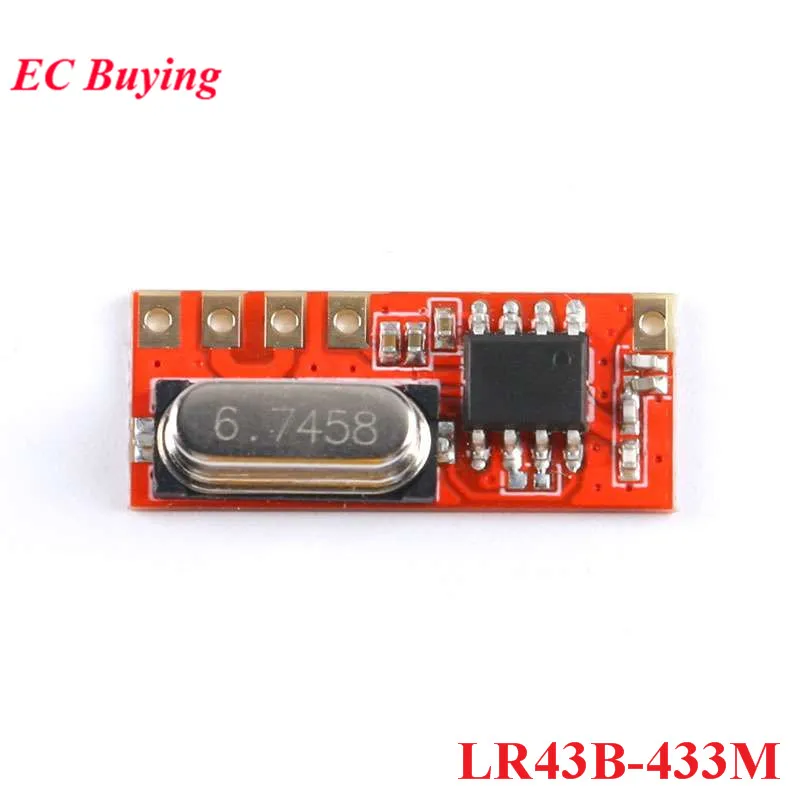 LR43B-433MHz 315 МГц 433 МГц Супергетеродинный радиочастотный модуль LR43B LR33B беспроводной пульт дистанционного управления приемный модуль DIY LR43B-433M LR33B-315M ASK - Цвет: LR43B-433MHz