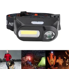 Мини COB светодиодный головной светильник налобный фонарь лампа вспышка светильник USB Перезаряжаемые Фонарь Кемпинг Пеший Туризм ночная рыбалка светильник