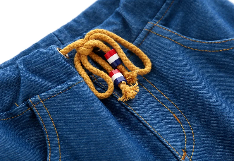 Autumn Korean-style Boutique Childrenswear BOY'S Children Crimping Embroidery Boy Cowboy Trousers Crawler Wholesale