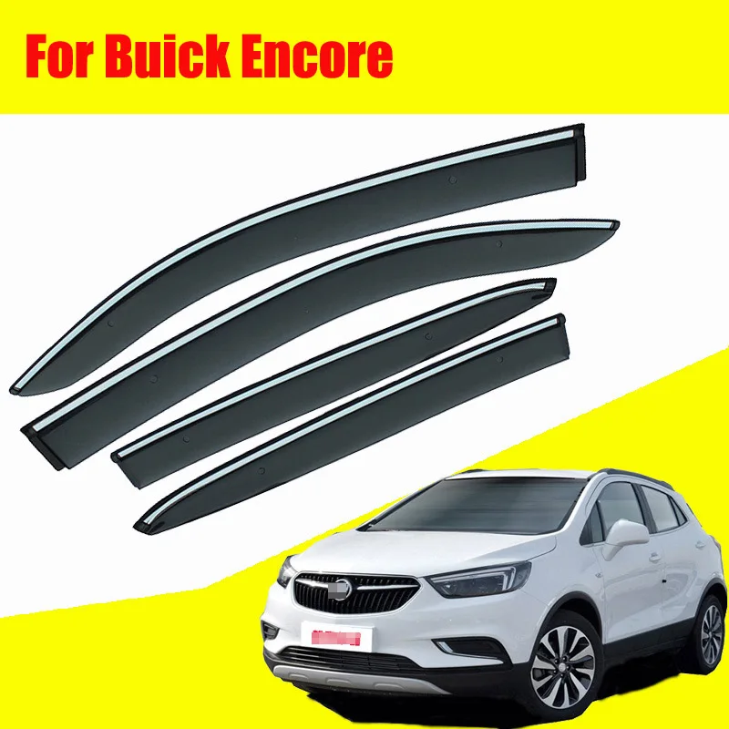 Для Buick Encore автомобильный солнцезащитный козырек для окна, защита от дождя, вентиляционные аксессуары, 4 шт