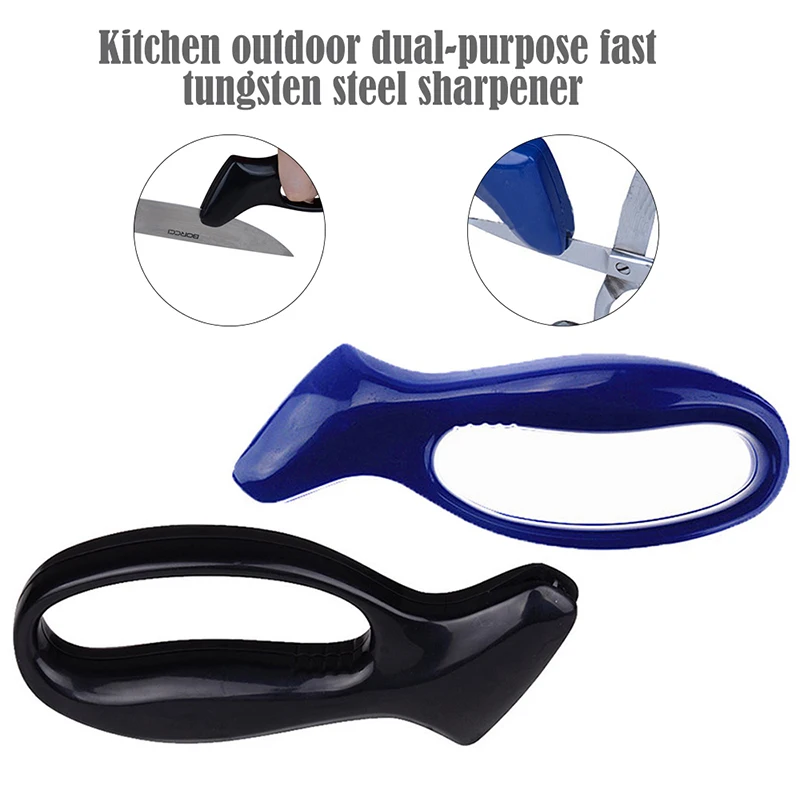 Deluxe Dual Purpose Fast Tungsten Steel Knife Scissors Sharpener Mini