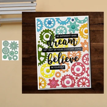 

Lucky Goddess Craft Metal cutting dies #3 Gear set Scrapbook paper craft knife mould blade punch stencils dies 2020