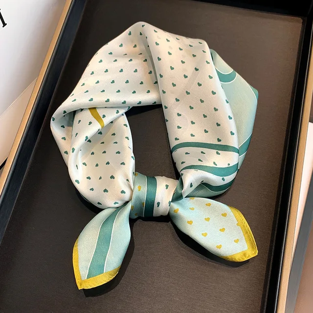 100% Silk Bandana Scarf – Luxury Square Neckerchief