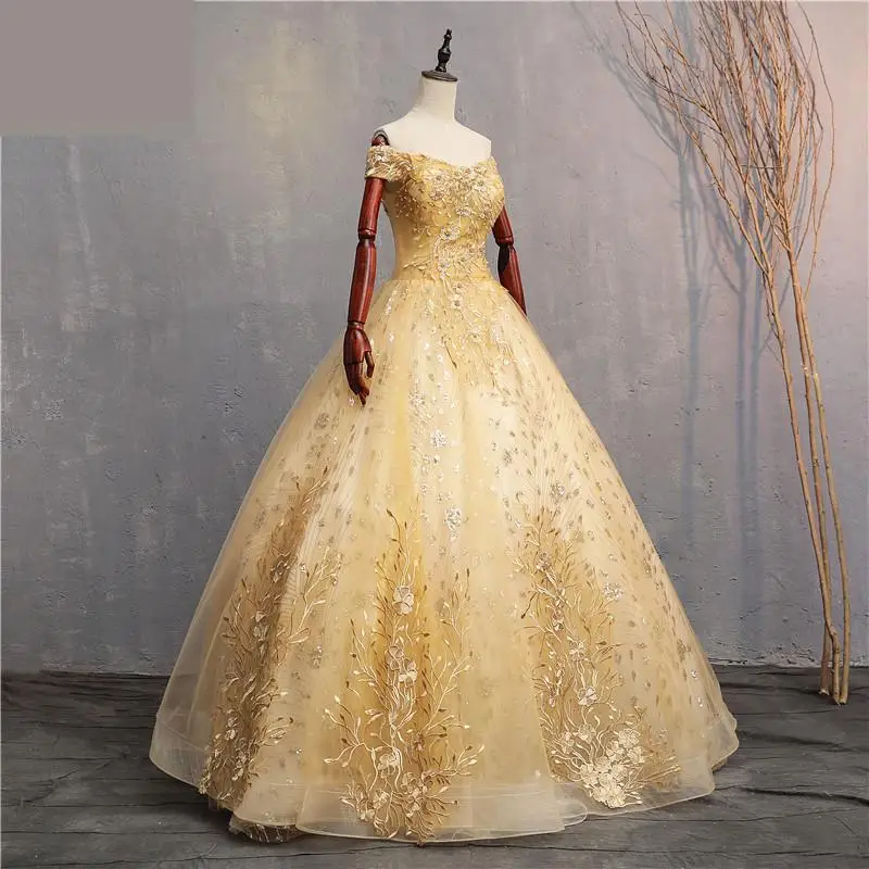 Платья Mrs Win Quinceanera Вечерний для выпускного официальный бальный наряд с открытыми плечами роскошное кружевное шикарное винтажное Пышное Платье