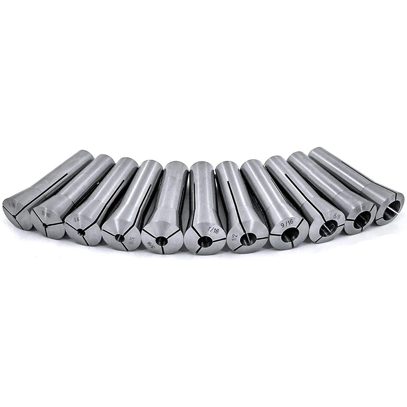 

11Pcs Precision R8 Collet Set 1/8-3/4 Inch Mill Chuck Holder R8 Collet Chuck Holder