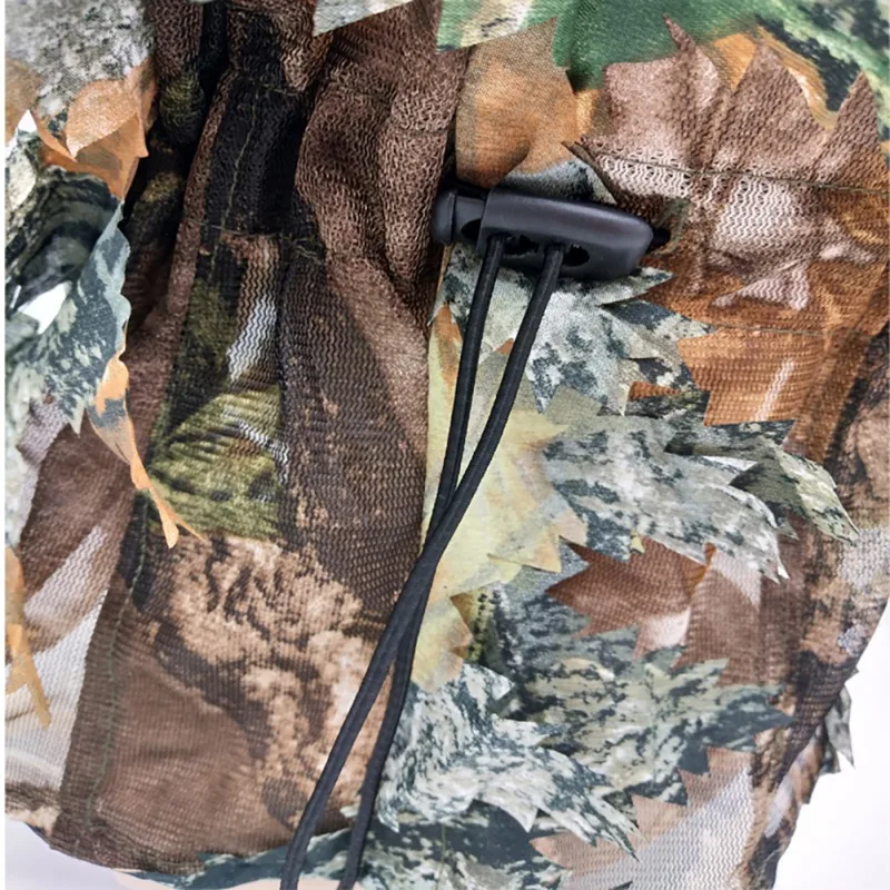 Мужская и Женская 3D маска охотничья многофункциональная тактическая охотничья листообразная штормовка для кемпинга Bionic Камуфляж головные уборы