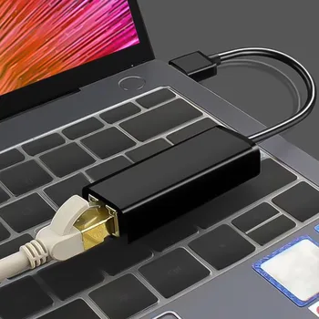 

1000Mbps Lan Network Card Black Accessories Ethernet Adapter Durable USB3.0 To RJ45 Desktop Computer TV BOX Portable For MacBook