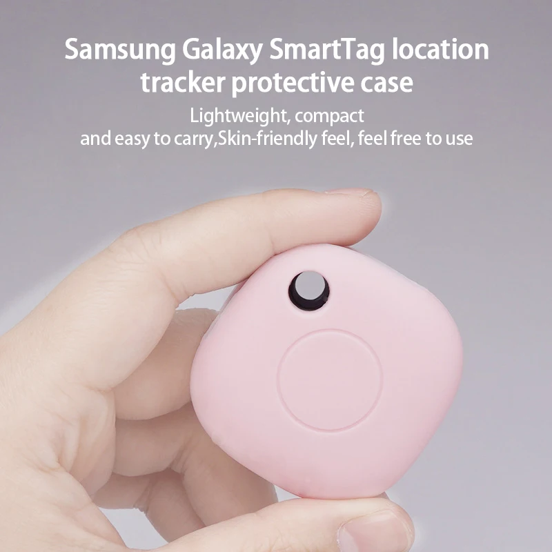 For Samsung Galaxy SmartTag Locator Tracker Case Keychain Anti-lost Cover Sleeve Protective Case For Smart Tag Trackers Holder